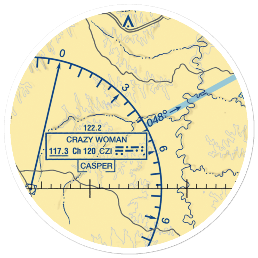 Iberlin Strip (WY23) VFR Sectional Sticker (20 mile) 