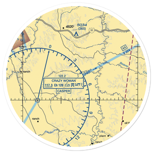 Iberlin Strip (WY23) VFR Sectional Sticker (30 mile)