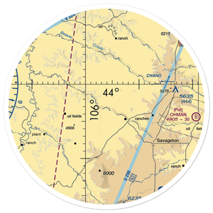 Iberlin Ranch Nr 1 Airport (WY22) VFR Sectional Sticker (30 mile)