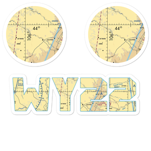 Iberlin Ranch Nr 1 Airport (WY22) VFR Sectional Sticker Pack