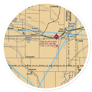 Butler Airport (WY19) VFR Sectional Sticker (30 mile)