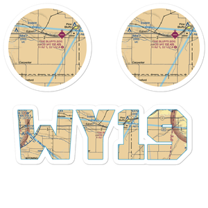 Butler Airport (WY19) VFR Sectional Sticker Pack