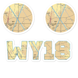 Iberlin Ranch Nr 2 Airport (WY18) VFR Sectional Sticker Pack