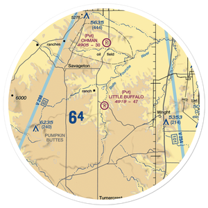 Little Buffalo Ranch Airport (WY13) VFR Sectional Sticker (30 mile)