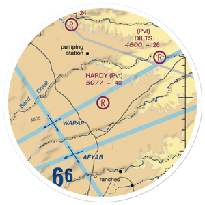 Hardy Ranch Airport (WY07) VFR Sectional Sticker (20 mile)