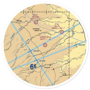 Hardy Ranch Airport (WY07) VFR Sectional Sticker (30 mile)