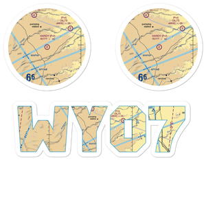 Hardy Ranch Airport (WY07) VFR Sectional Sticker Pack