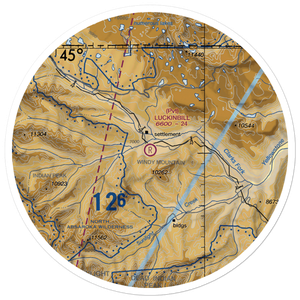Luckinbill Airstrip (WY06) VFR Sectional Sticker (30 mile)