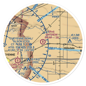 Skyview Airpark (WY05) VFR Sectional Sticker (20 mile)