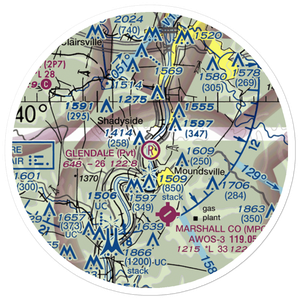 Glendale Fokker Field (WV66) VFR Sectional Sticker (20 mile)