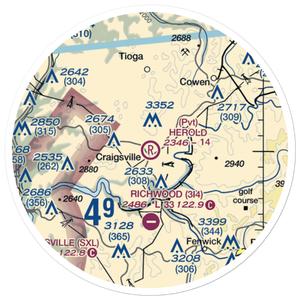 Herold Airport (WV63) VFR Sectional Sticker (20 mile)