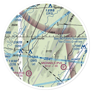 Buzzards Gap Ultralightport (WV61) VFR Sectional Sticker (20 mile)