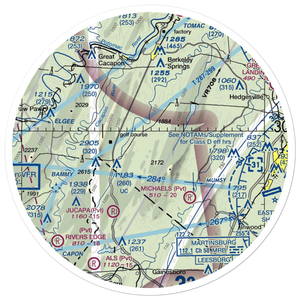 Buzzards Gap Ultralightport (WV61) VFR Sectional Sticker (30 mile)