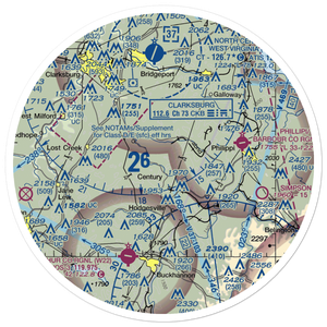 Rexroad Airport (WV47) VFR Sectional Sticker (30 mile)
