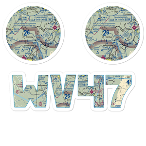 Rexroad Airport (WV47) VFR Sectional Sticker Pack