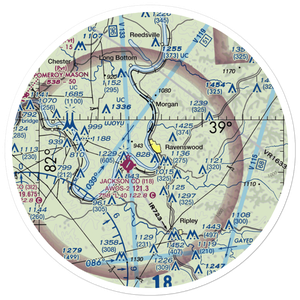 Ravenswood Seaplane Base (WV39) VFR Sectional Sticker (30 mile)