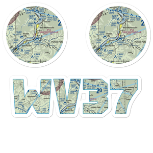 New Martinsville Seaplane Base (WV37) VFR Sectional Sticker Pack