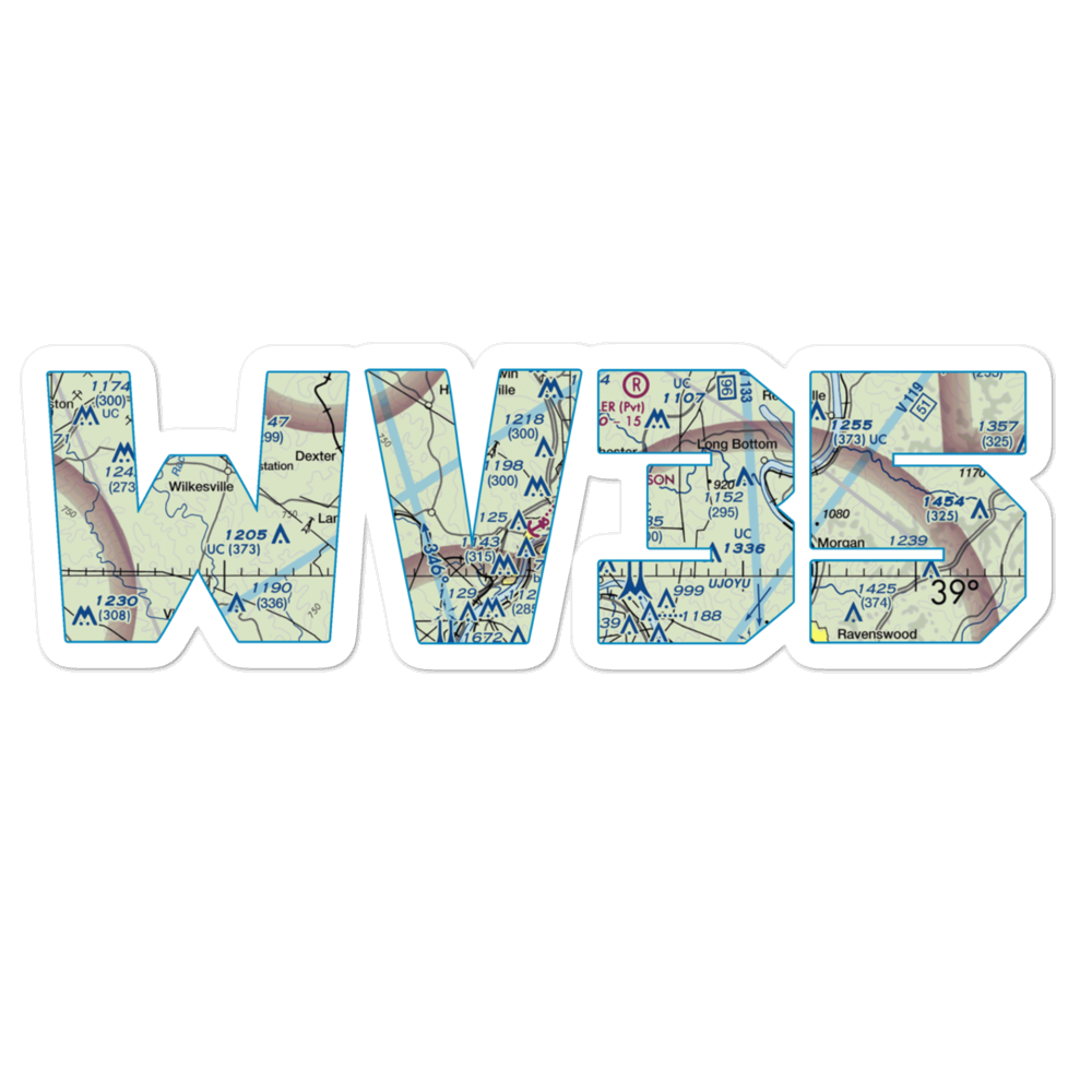 Pomeroy-Mason Seaplane Base (WV35) VFR Sectional Sticker 