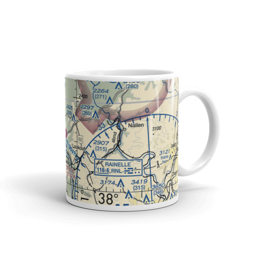 New River Gorge Airport (WV32) VFR Sectional  Mug 