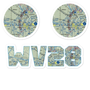 Ruth Field (WV28) VFR Sectional Sticker Pack