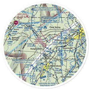 Green Landings Airport (WV22) VFR Sectional Sticker (30 mile)