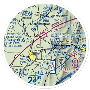 Needwood Farm Airport (WV21) VFR Sectional Sticker (20 mile)