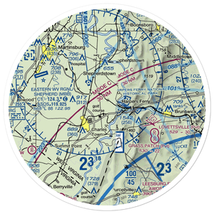 Needwood Farm Airport (WV21) VFR Sectional Sticker (30 mile)