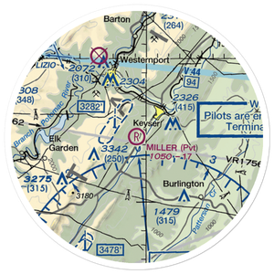 Miller Field (WV18) VFR Sectional Sticker (20 mile)