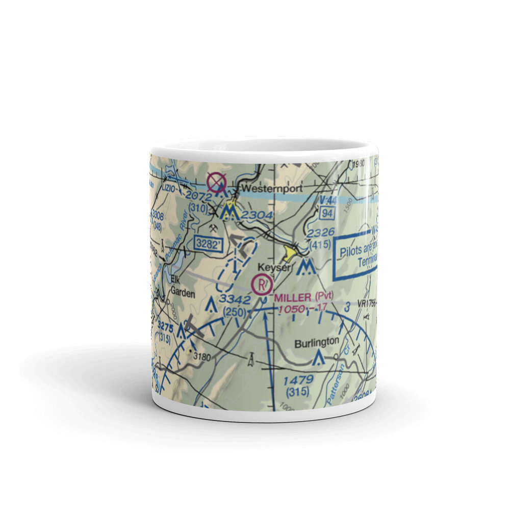 Miller Field (WV18) VFR Sectional  Mug 