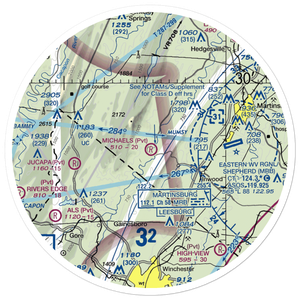 Michaels Farms Airport (WV17) VFR Sectional Sticker (30 mile)
