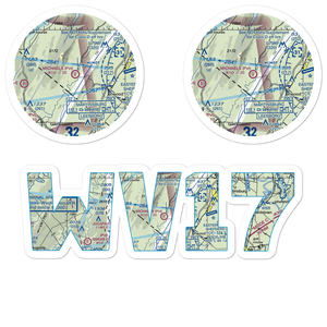 Michaels Farms Airport (WV17) VFR Sectional Sticker Pack