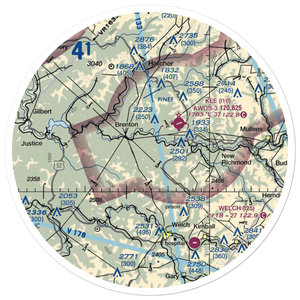 Swope Farm Airport (WV11) VFR Sectional Sticker (30 mile)