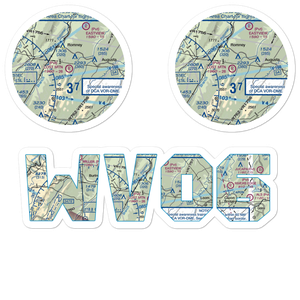 Lost Mountain Airport (WV06) VFR Sectional Sticker Pack