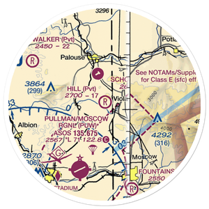 Hill Airport (WT88) VFR Sectional Sticker (20 mile)