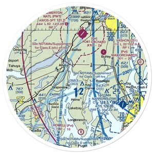 Rocky Bay Airport (WT77) VFR Sectional Sticker (30 mile)