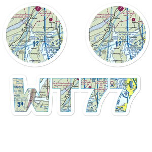 Rocky Bay Airport (WT77) VFR Sectional Sticker Pack