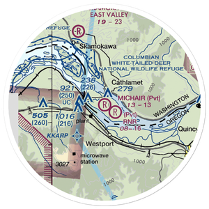 Michair Airport (WT44) VFR Sectional Sticker (20 mile)