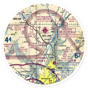 Deer Park / Radial Flyer Airport (WT21) VFR Sectional Sticker (30 mile)