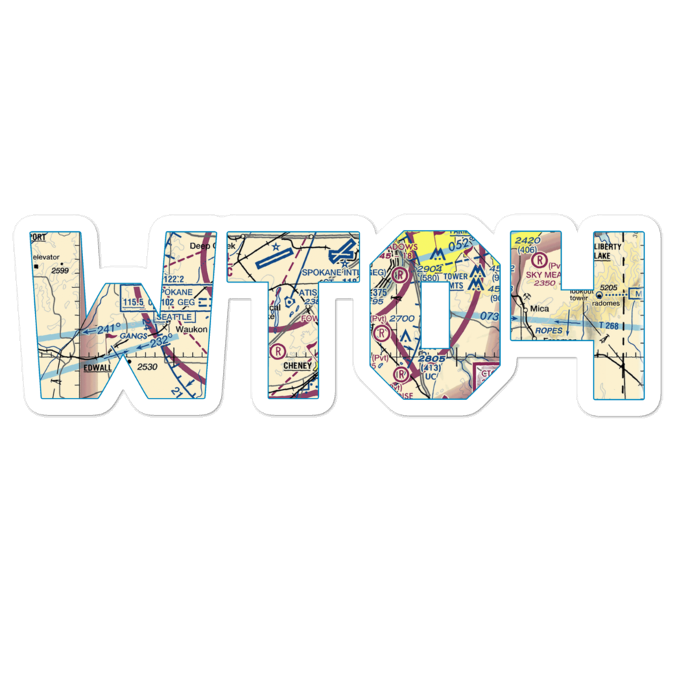Silverbird Airport (WT04) VFR Sectional Sticker 