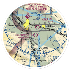 Hillcrest Farms Airport (WT01) VFR Sectional Sticker (20 mile)