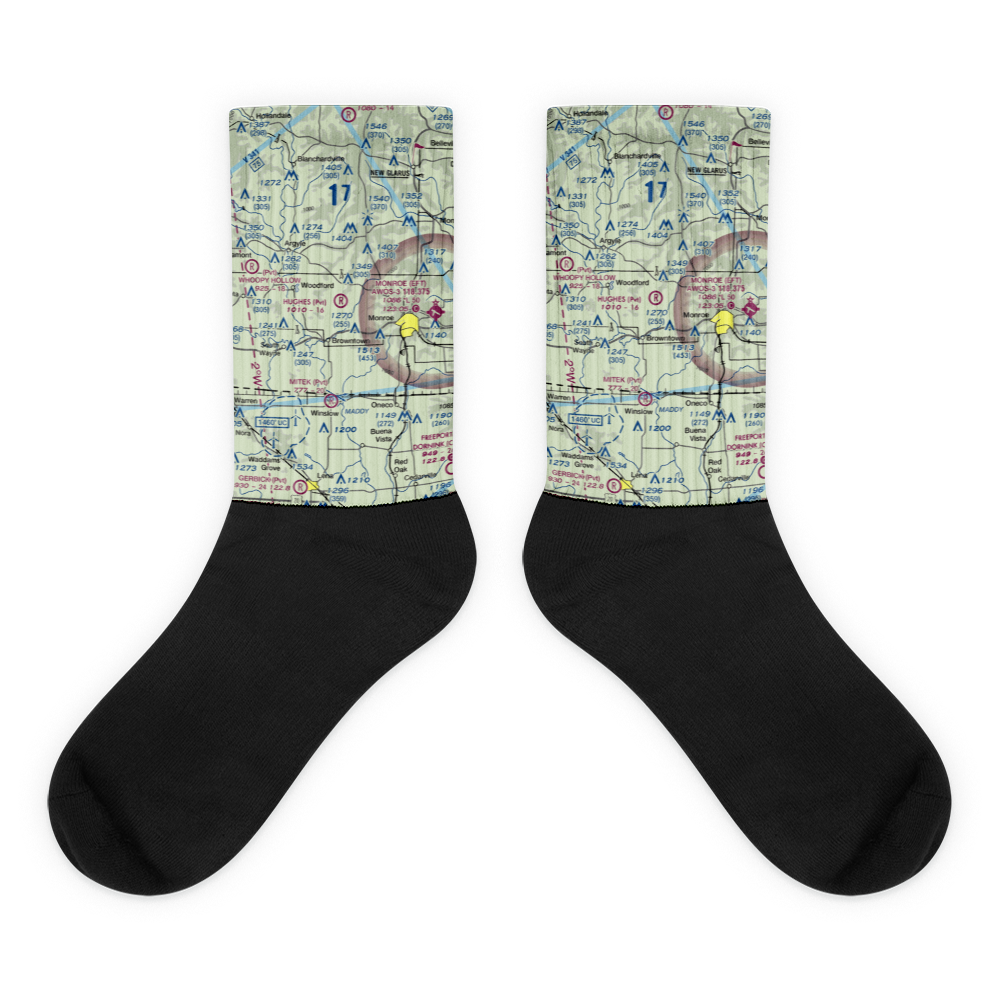 Hughes Airport (WS96) VFR Sectional Socks 