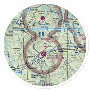Sky Hollow Airport (WS91) VFR Sectional Sticker (30 mile)