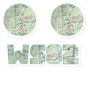 Johnson Island Seaplane Base (WS82) VFR Sectional Sticker Pack