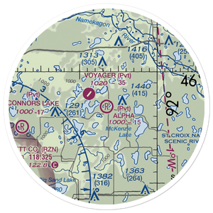Alpha Hotel Airport (WS81) VFR Sectional Sticker (20 mile)