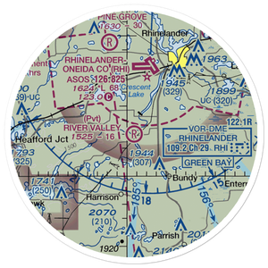 River Valley Airport (WS78) VFR Sectional Sticker (20 mile)