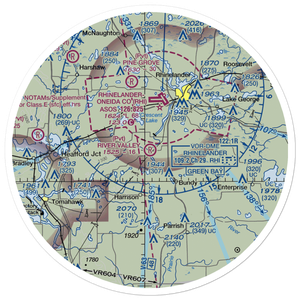 River Valley Airport (WS78) VFR Sectional Sticker (30 mile)