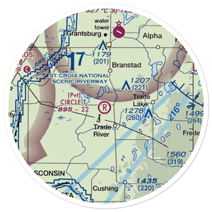 Circle T Airport (WS77) VFR Sectional Sticker (20 mile)