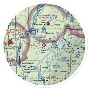 Circle T Airport (WS77) VFR Sectional Sticker (30 mile)