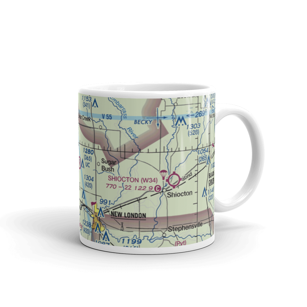 Black Dog Farm Airport (WS76) VFR Sectional  Mug 