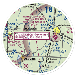 Al's Airway Airport (WS74) VFR Sectional Sticker (20 mile)